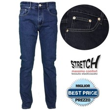 Jeans Uomo 5 Tasche Denim