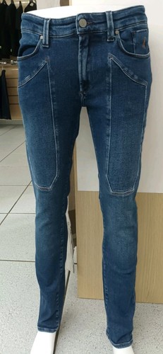 Pantalone tasche toppe jeans - pantalone,