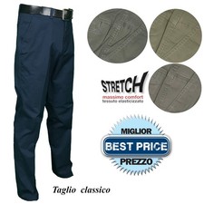 Pantalone Uomo Cotone Classico