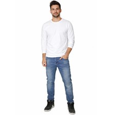 Jeans uomo Denim pantaloni Blu
