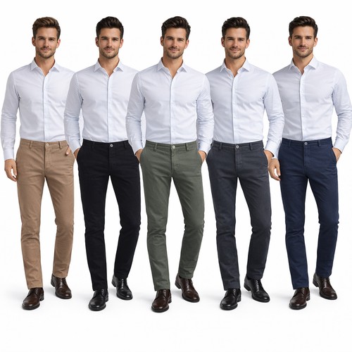 Pantaloni uomo slim - fit, chino