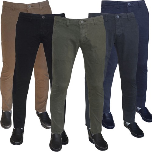 Pantaloni uomo slim fit chino