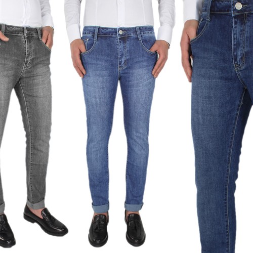 Jeans uomo cotone - jeans,