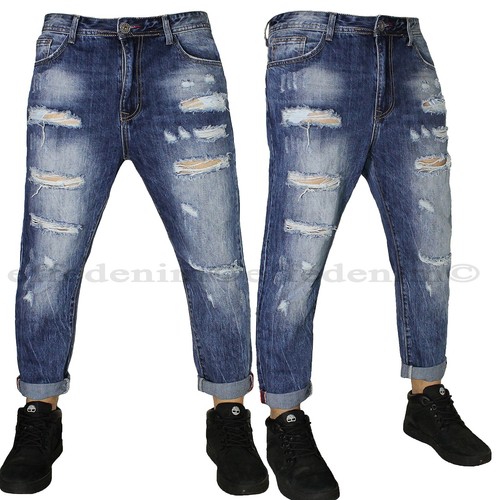 Jeans uomo denim strappati - jeans,