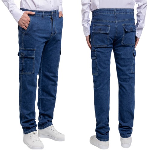 Jeans uomo tasconi cargo - jeans,