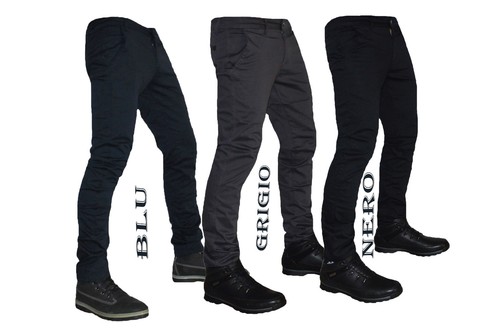 Pantaloni uomo slim fit chino